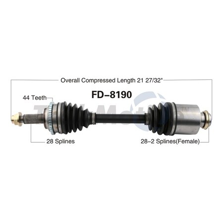 Surtrack Axle Cv Axle Shaft, Fd-8190 FD-8190